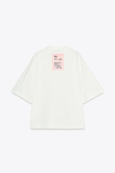 HAUT À ÉTIQUETTE - Blanc cassé de Zara - Image 5
