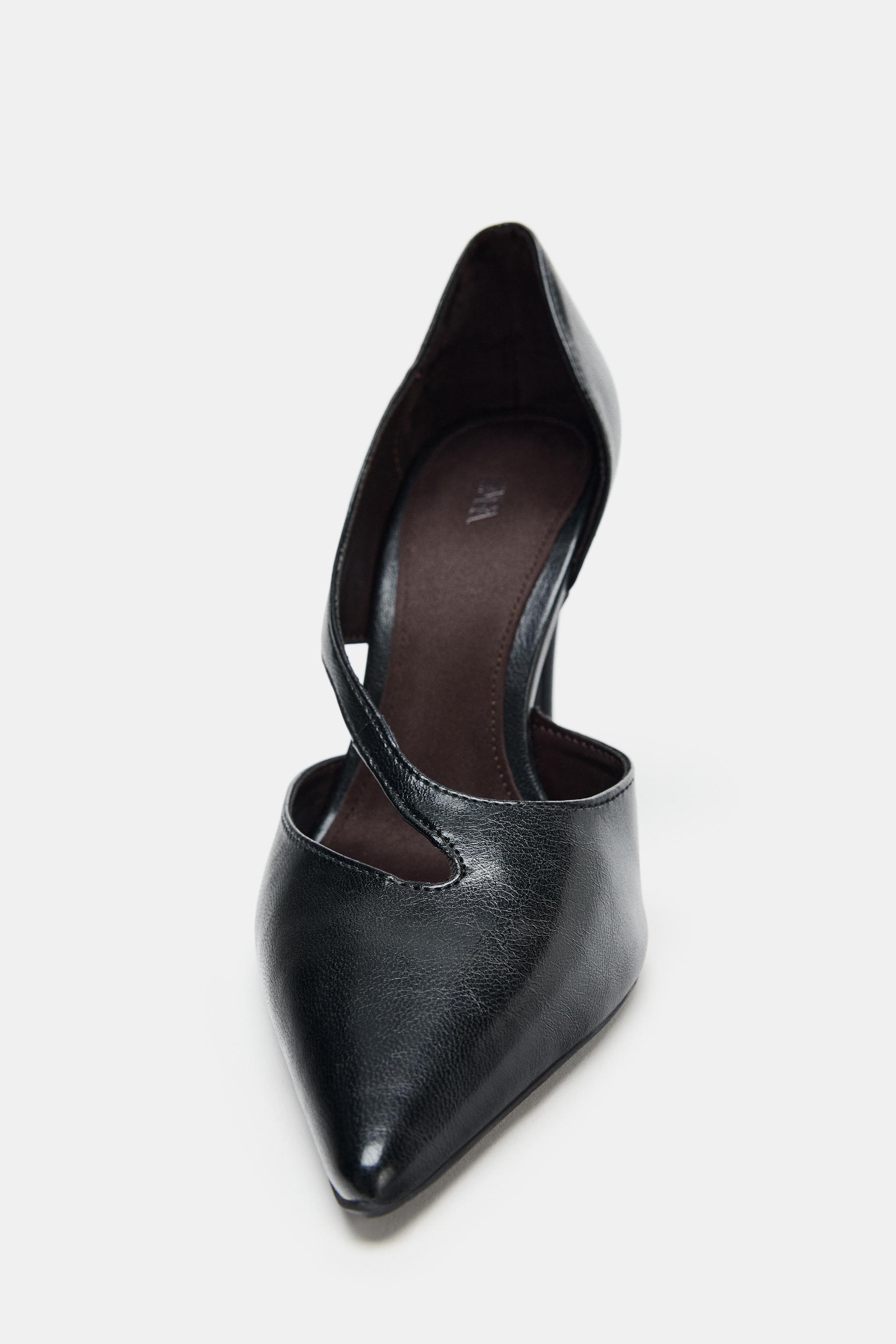 ASYMMETRIC HIGH-HEEL SHOES Black ZARA United Kingdom