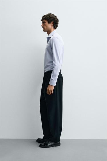 CHEMISE REGULAR FIT - Bleu / Blanc de Zara - Image 3