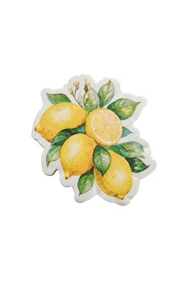 Zara PACK OF LEMON PAPER NAPKINS (PACK OF 20) - 黃色