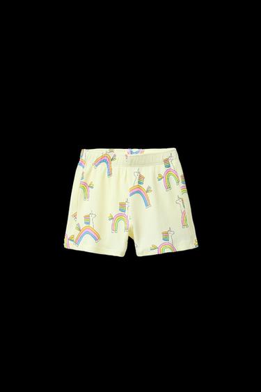 2-6 JAHRE/ SCHLAFANZUG MIT EINHORN-PRINT - Gelb von Zara