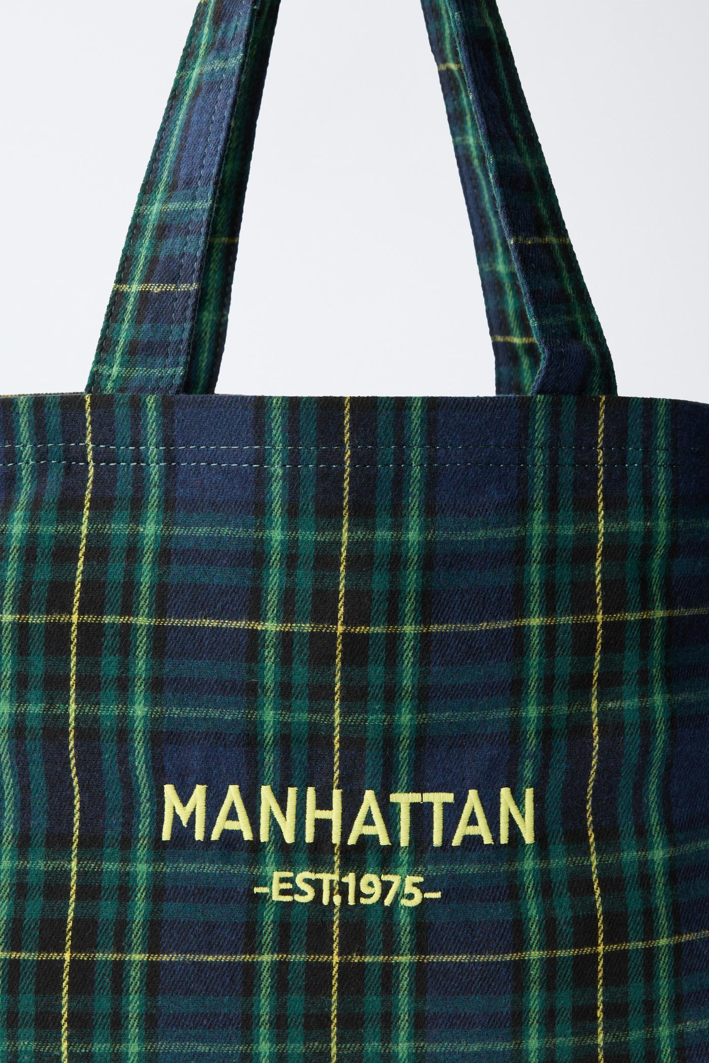 Детская сумка Zara Plaid Shopper Tote, цвет: Зелёный — фото 3