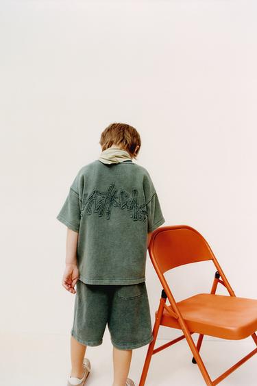 برمودا بمظهر المغسول - زجاجي داكن الخاص بـ Zara