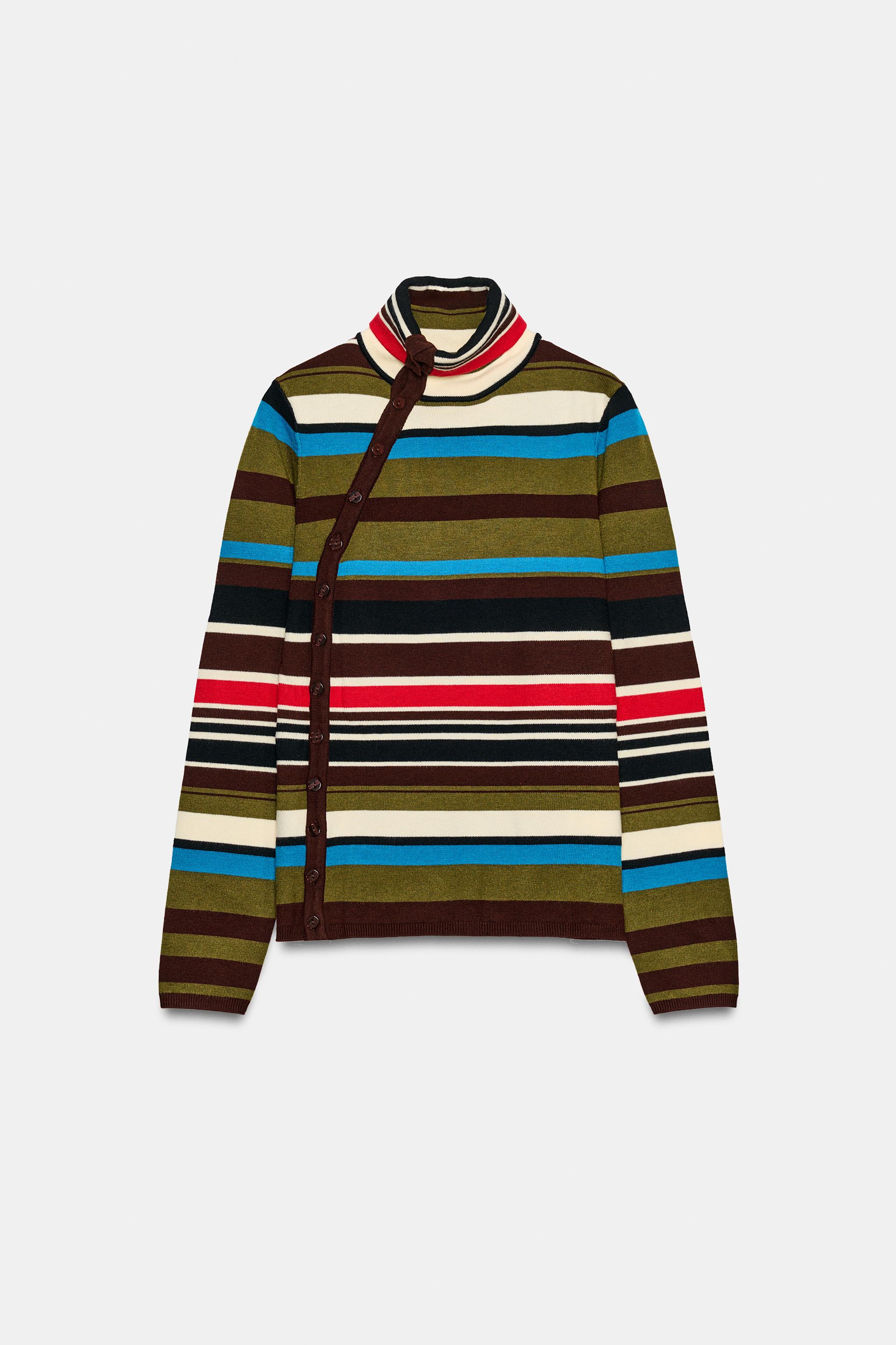 PULL EN MAILLE À RAYURES