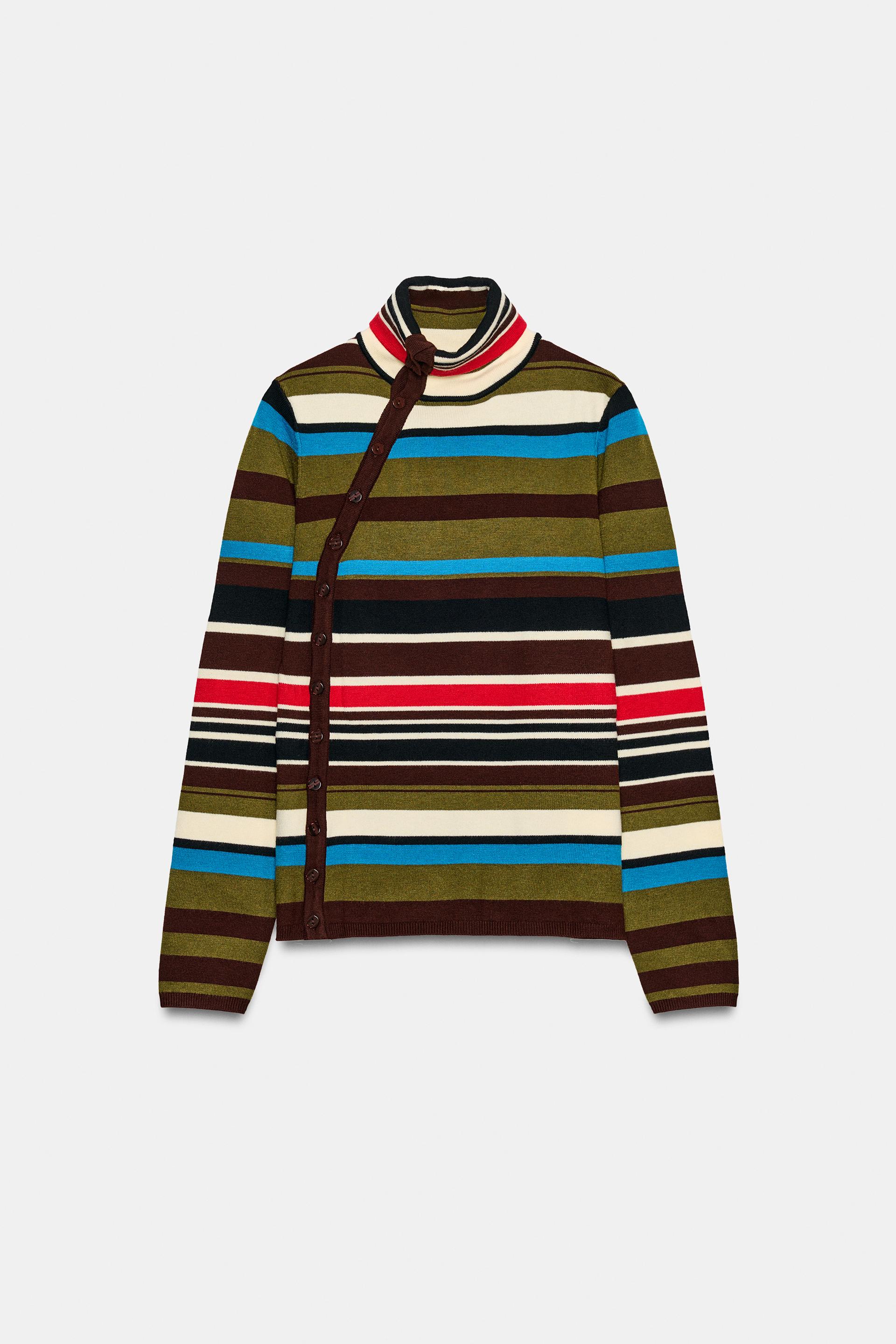 STRIPED KNIT SWEATER thumbnail 6