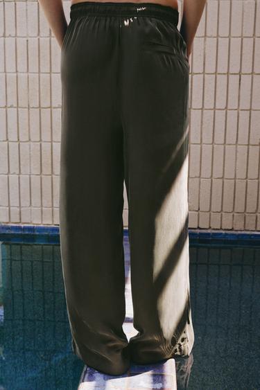 PANTALON FLUIDE ZW COLLECTION - Gris de Zara - Image 3