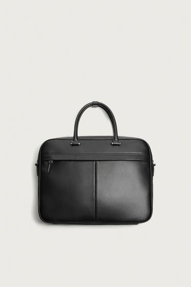 EMBOSSED BRIEFCASE - Black by Zara