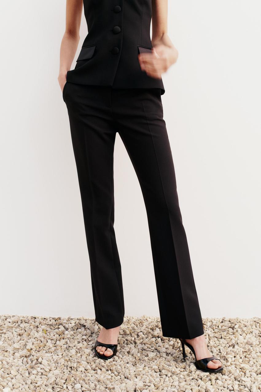 Zara black slacks pants, Women's Fashion, Bottoms, Jeans