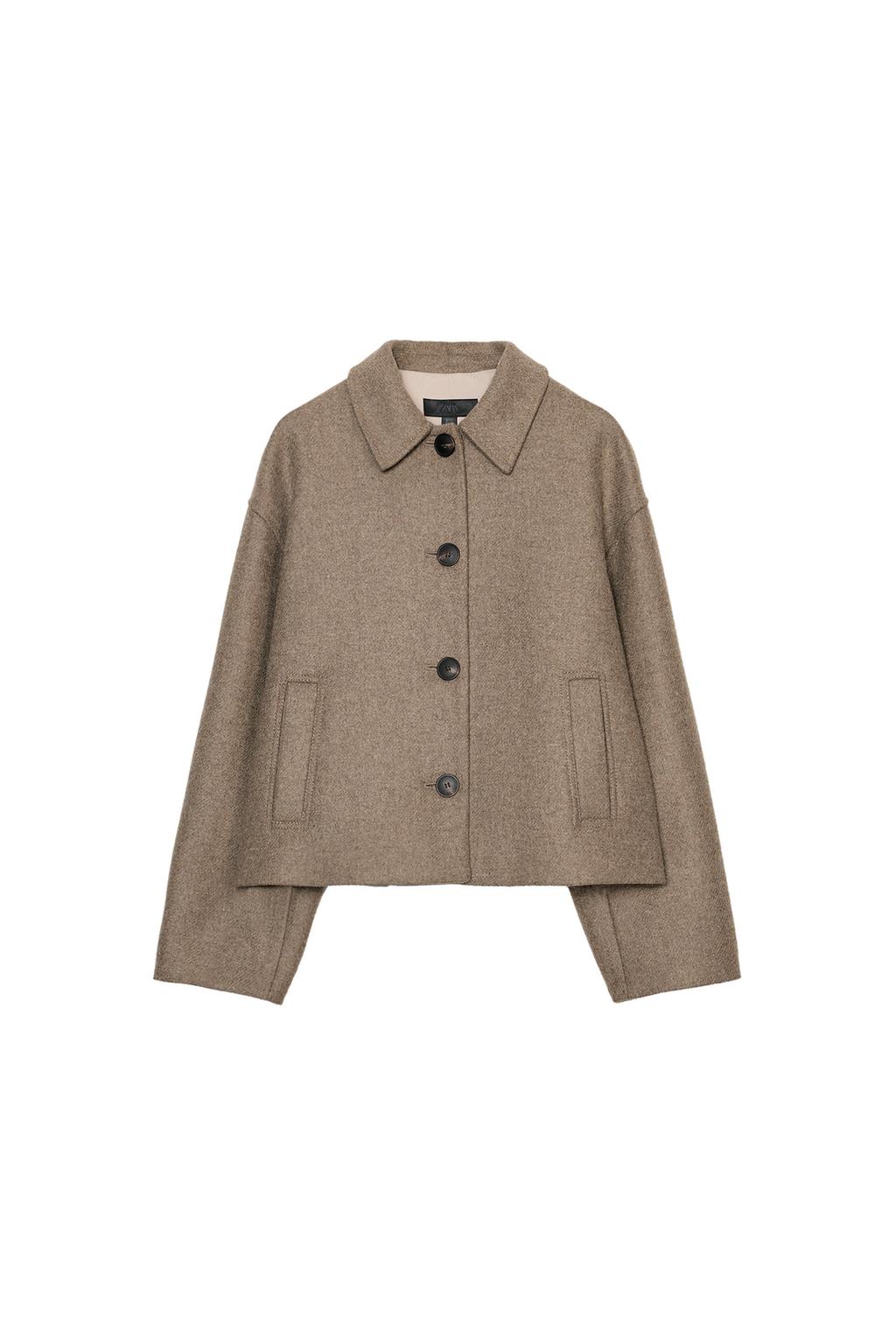 WOOL BLEND SHORT COAT - image 3