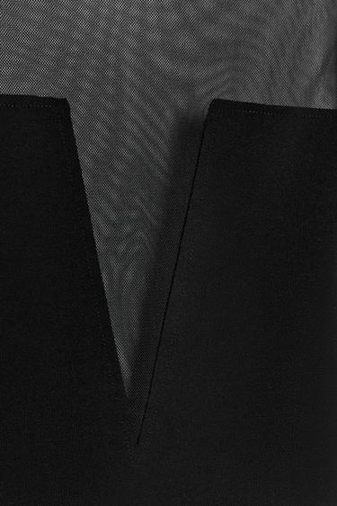 BODY BIMATIÈRE CRÊPE TULLE - Noir de Zara - Image 7