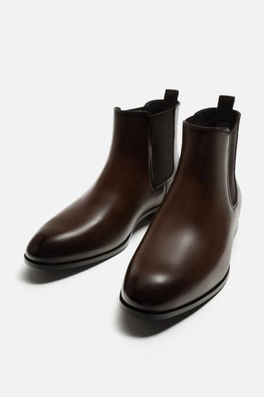 BOTTINES CHELSEA POINTUES - Marron de Zara - Image 3