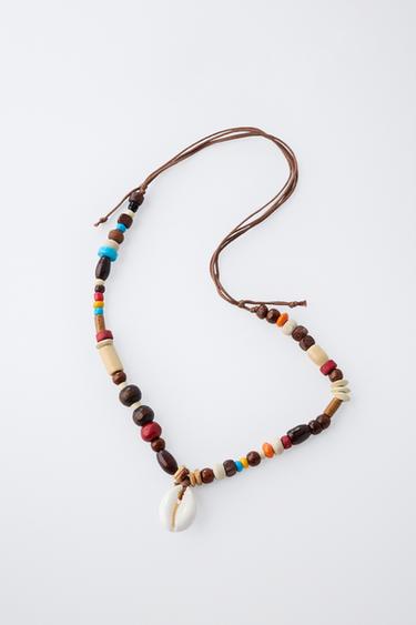 COLLIER FANTAISIE ET COQUILLAGE - Marron de Zara - Image 2
