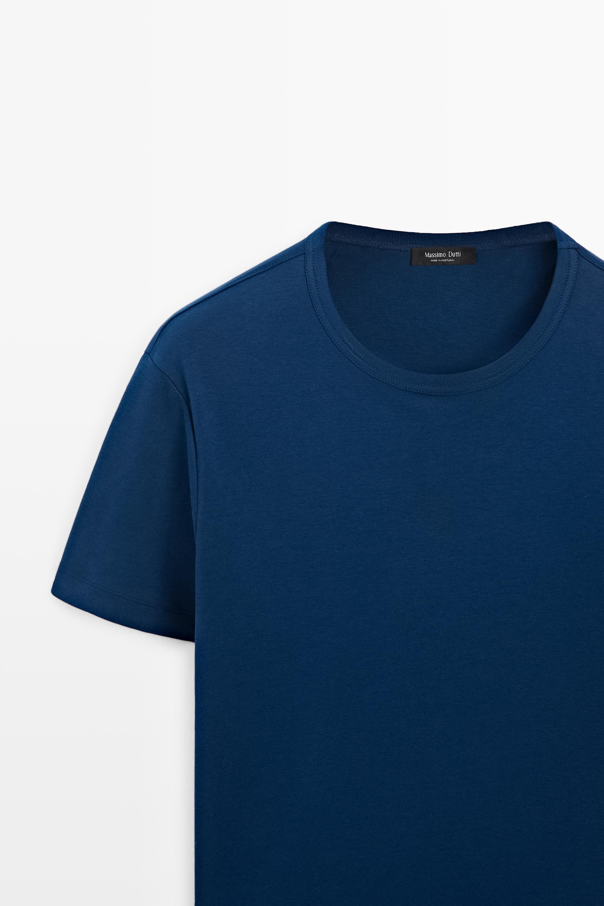 100% Cotton Short-Sleeve T-Shirt — Washed petrol