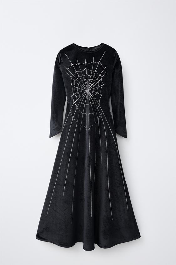 Zara SPIDER PRINCESS COSTUME DRESS - Black - Image 0