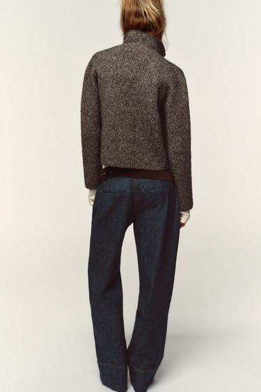 JASPÉ KNIT CARDIGAN - Brown marl by Zara - Image 4