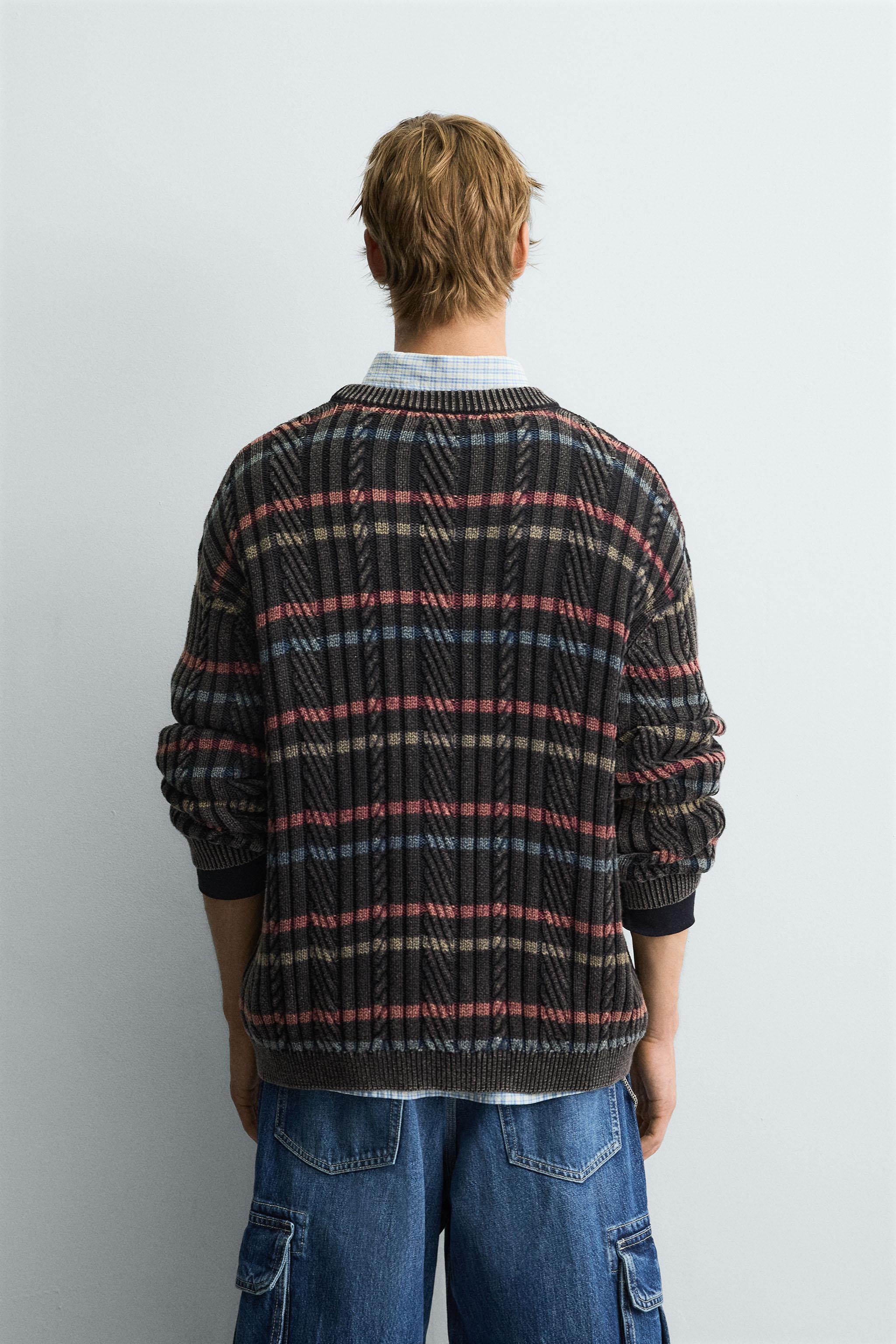 ARCHIVIO ストライプセーター ライトウェイト ストライプ柄セーター - ストライプ | ZARA