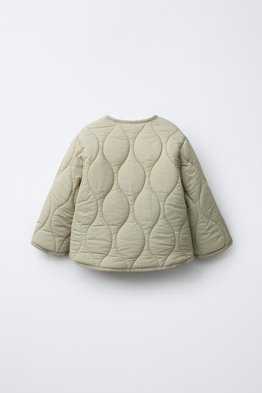 WATER-REPELLENT PADDED JACKET - Light khaki by Zara - Image 1