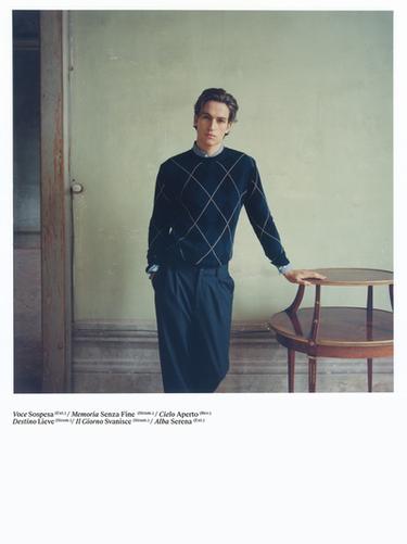 Cravate Homme Zara - Rayures Bleu, Noir, Marron, Or & Blanc - Occasion Très Bon État (Mint)