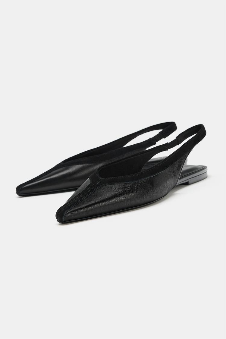 Zapatos de tacón con tira trasera de cuero 3