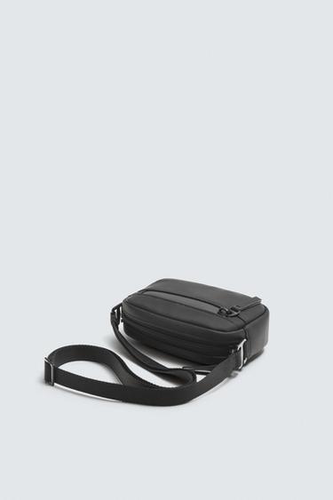 RUBBERISED CROSSBODY BAG - Black by Zara - Image 3