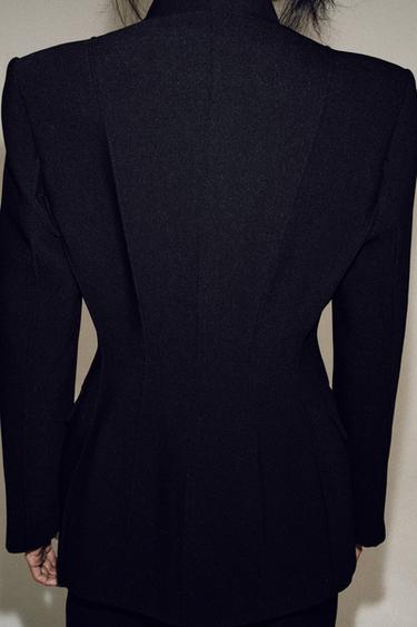 BLAZER AJUSTÉE COLLECTION ZW - Noir de Zara - Image 2