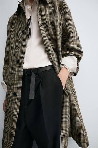 LIMITED EDITION WOOL - LINEN COAT - Brown by Zara - Image 6
