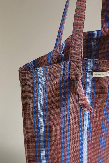 TOTE BAG COTON X TENSIRA - Bordeaux de Zara - Image 2