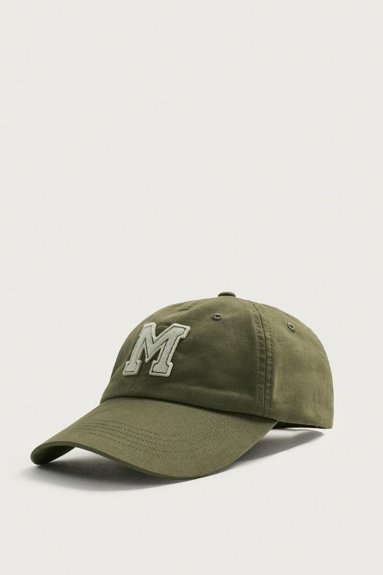 Gorra lavada parche contraste