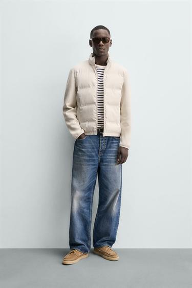 QUILTED JACKET - Ecru by Zara