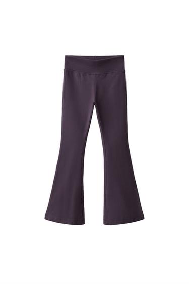 PLAIN FLARED LEGGINGS - Mauve by Zara