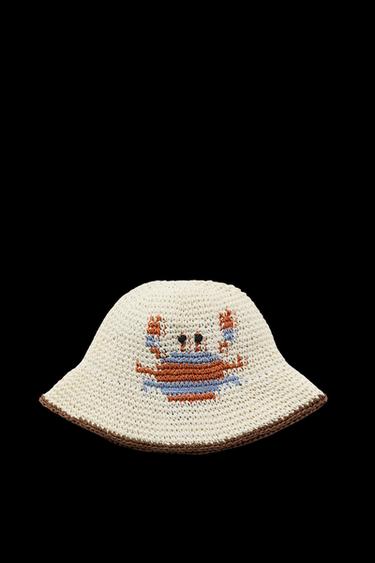CRAB BUCKET HAT - Blue/White by Zara - Image 0