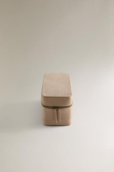 TROUSSE DE TOILETTE BIJOUX CUIR - Blanc écru de Zara - Image 2