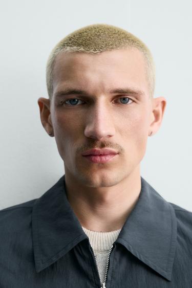 REGULAR FIT FLUID OVERSHIRT - Dark navy by Zara - Image 4