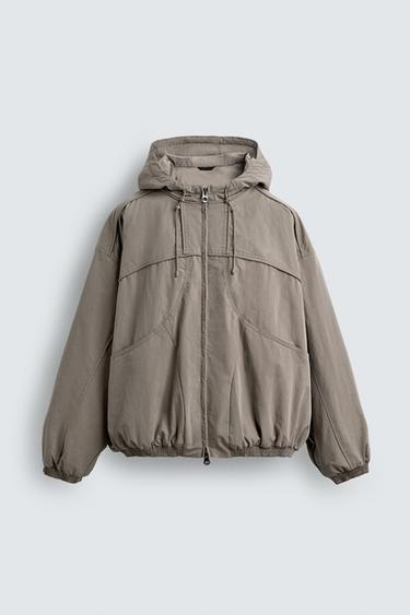 하이테크 패딩 점퍼 - Zara 그레이