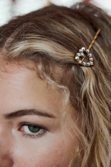 LOT DE 4 BARRETTES BRILLANTES - Doré de Zara - Image 2