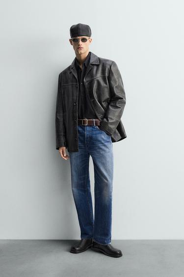 STRAIGHT ANKLE FIT LIMITED EDITION JEANS - Mid-blue by Zara