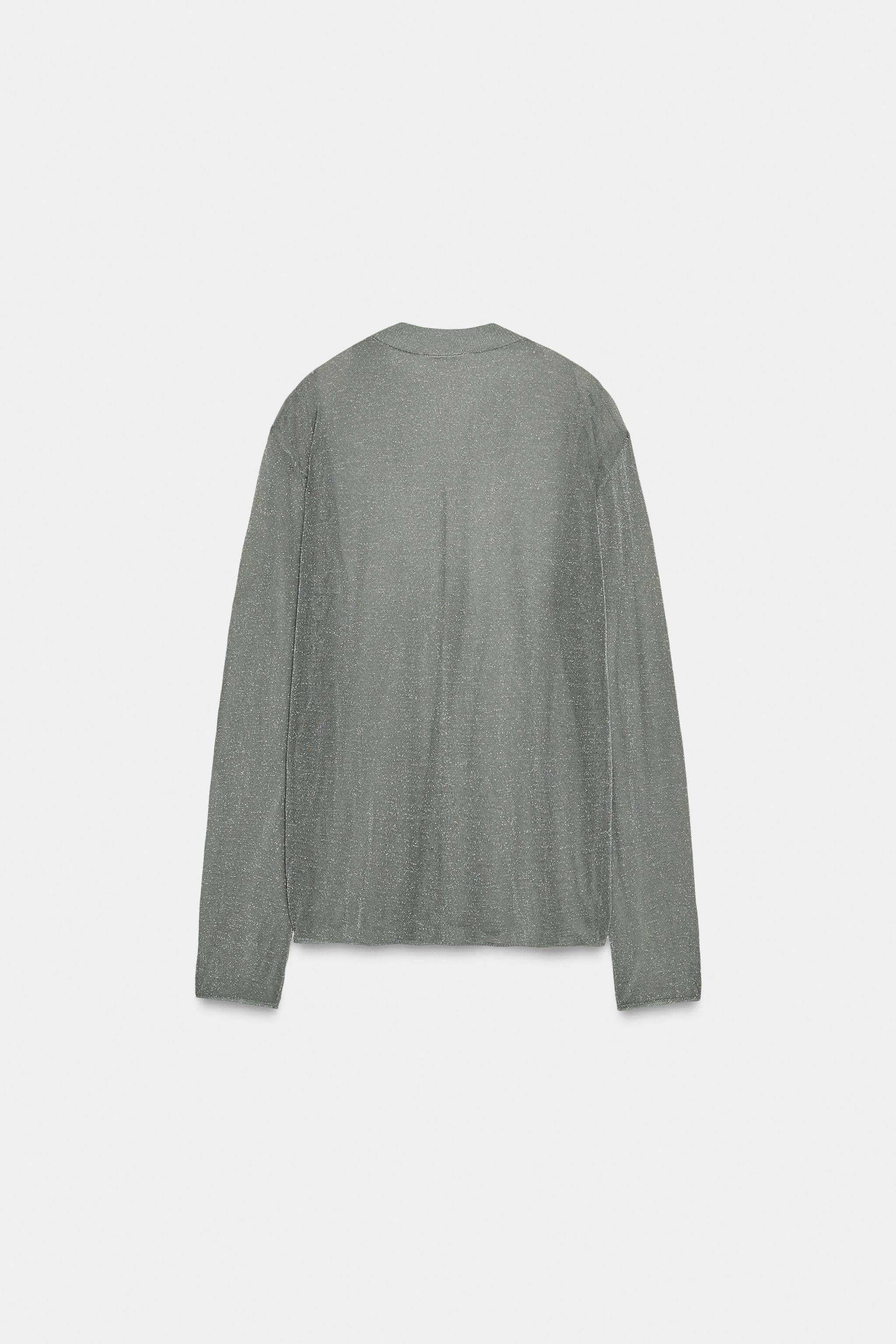 OVERSIZED METALLIC THREAD KNIT JUMPER