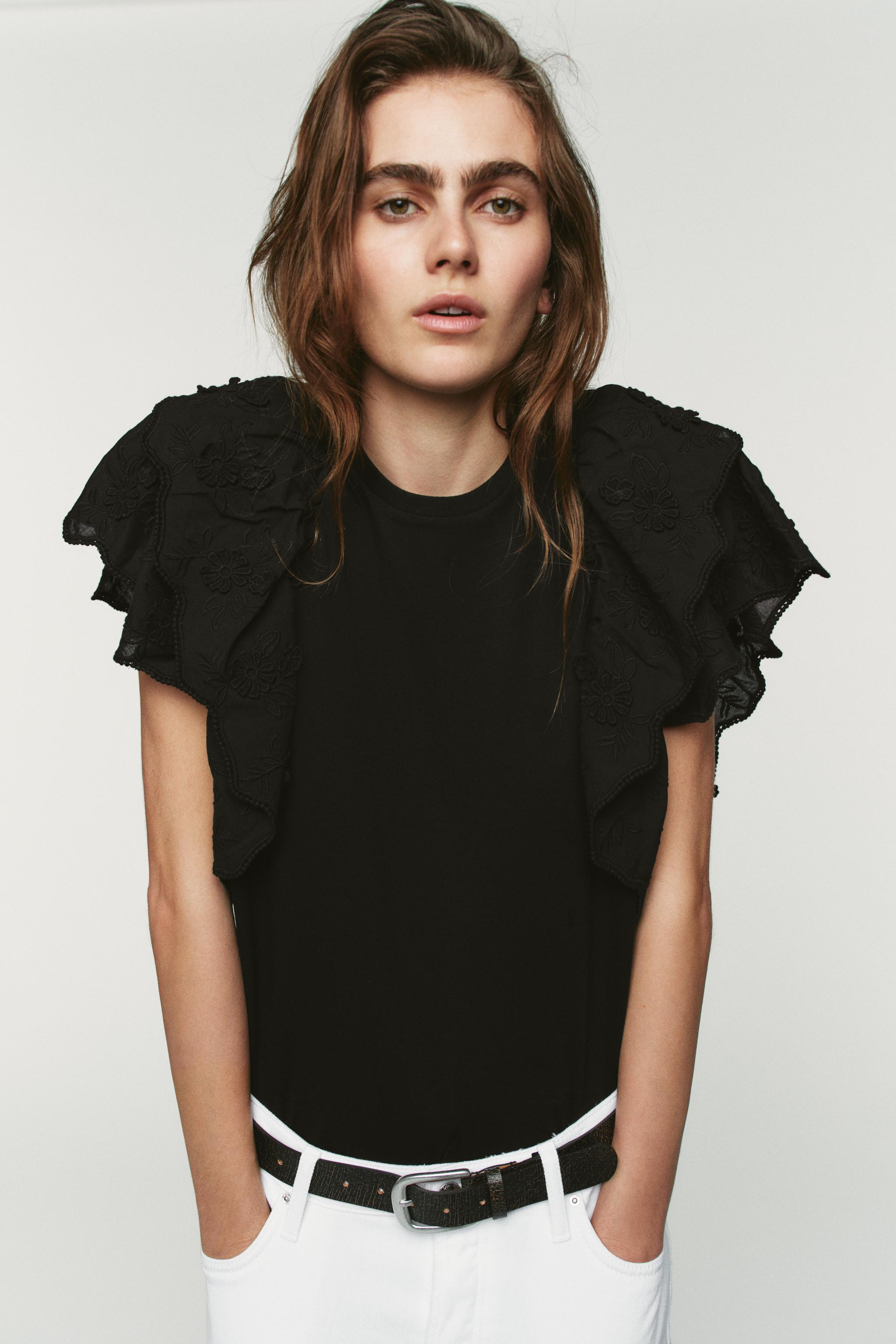 FIRFIRLI KISA KOLLU T-SHIRT