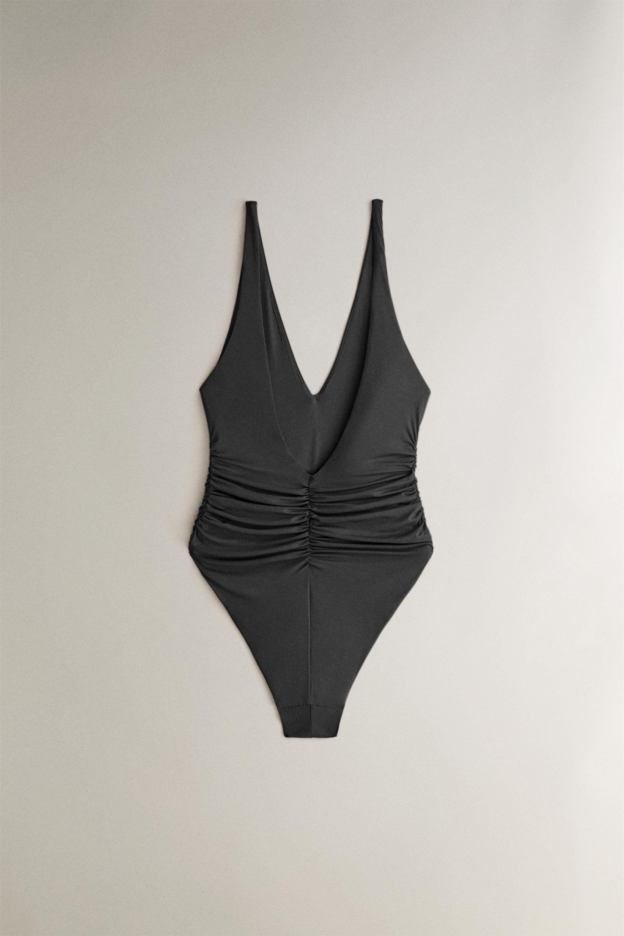 GATHERED BEACH SWIMSUIT