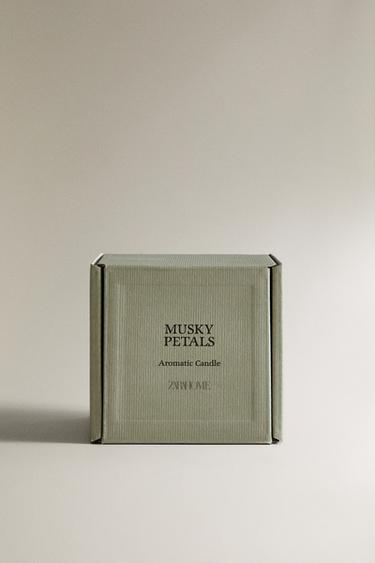 (150 G) MUSKY PETALS SCENTED CANDLE - Beige-brown by Zara - Image 3