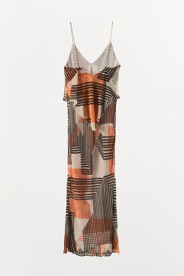 ROBE GEORGETTE IMPRIMÉE - Imprimée de Zara - Image 2