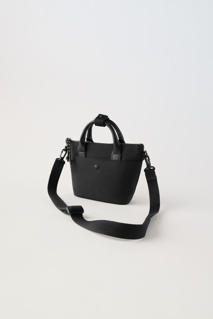 Black zara cross body bag Outlet