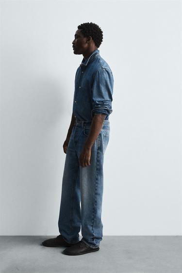 RELAXED FIT LIMITED EDITION JEANS - Mid-blue by Zara - Image 3