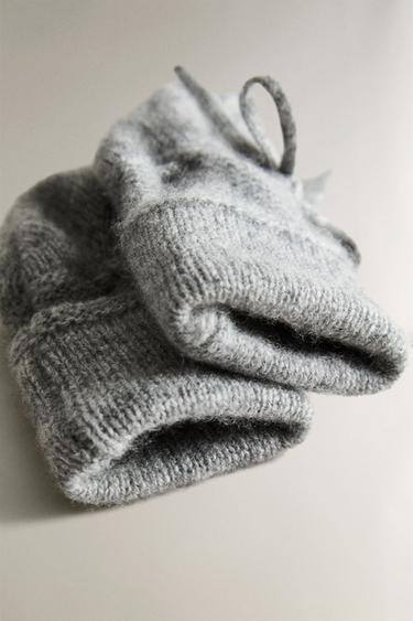 CASHMERE BABY BOOTIES - Grey by Zara - Image 2
