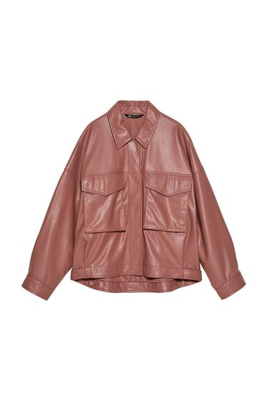 FAUX LEATHER JACKET