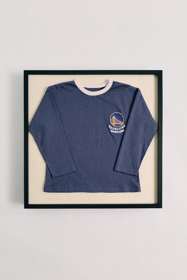 T-SHIRT AVEC PIÈCE ÉQUIPES NBA - Bleu de Zara