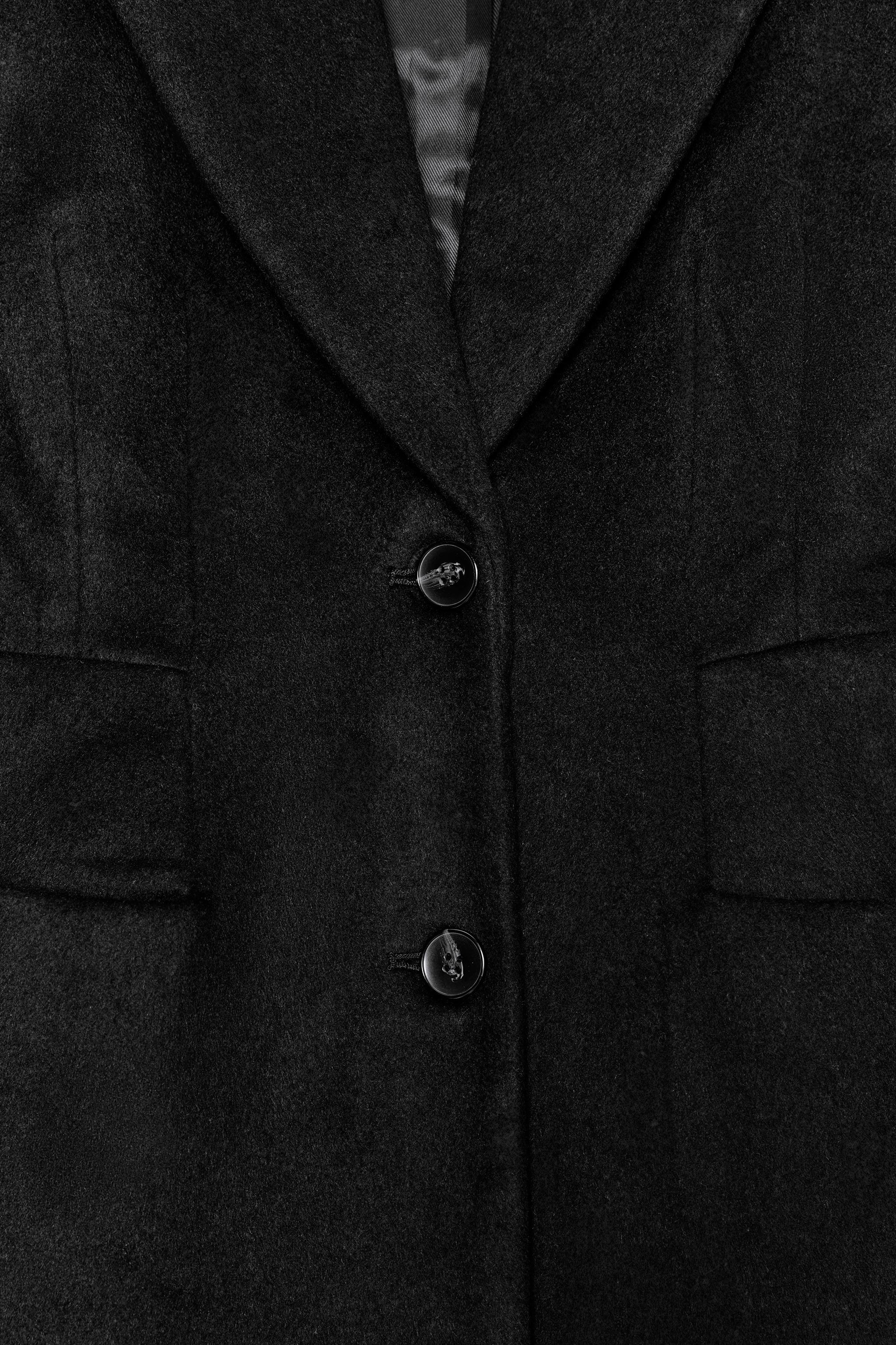 EXTRA LONG WOOL BLEND COAT