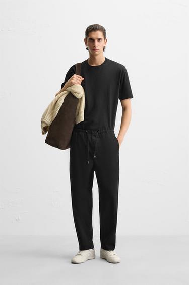 KALHOTY CARROT FIT - Černá od Zara