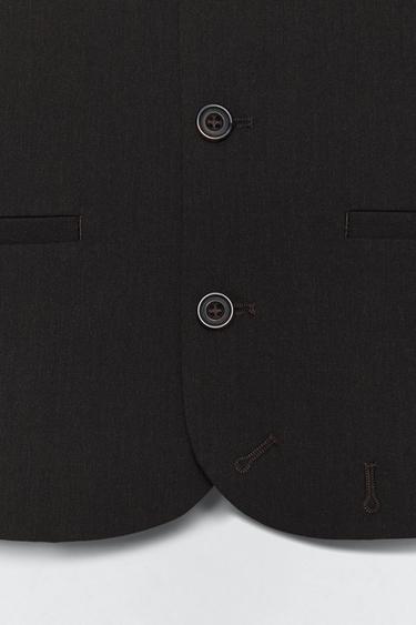 SOSHIOTSUKI x ZARA SUIT WAISTCOAT - Brown / Taupe by Zara - Image 5