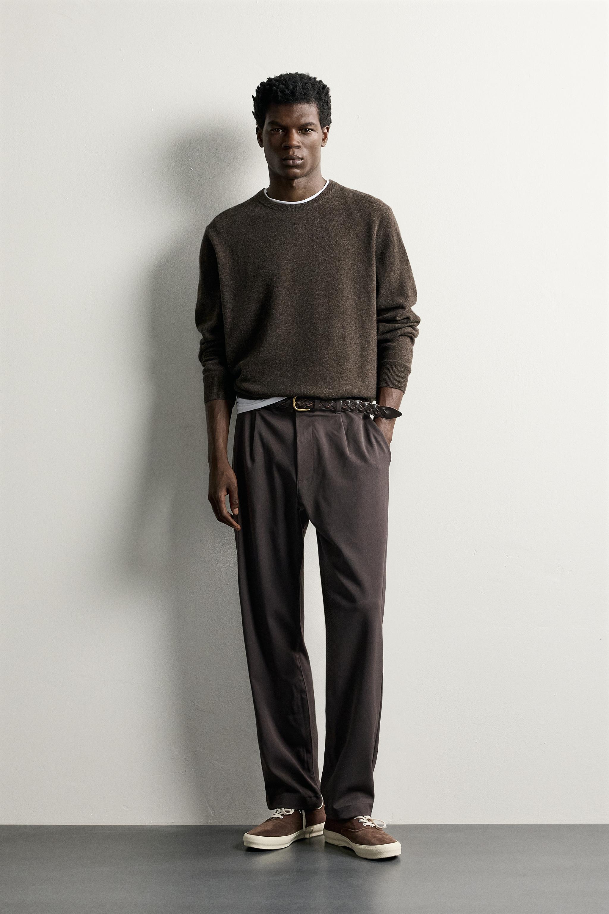 Zara RELAXED FIT PİLİLİ PANTOLON